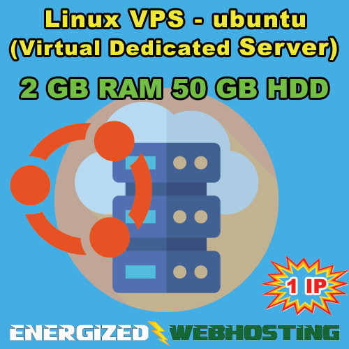 Ubuntu OS Virtual Dedicated Server – 2GB RAM, 50GB Disk Space USA