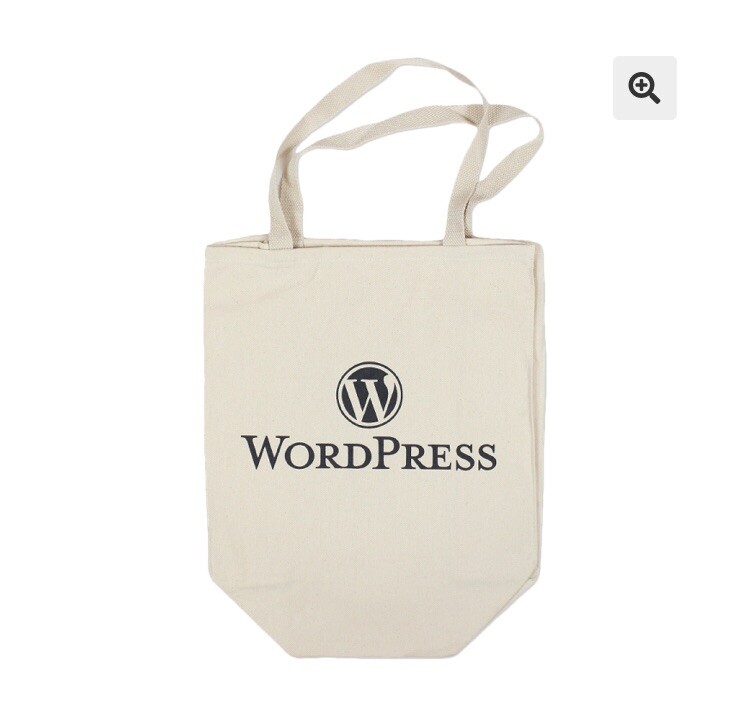 WordPress Sturdy Cotton Tote Shoulder Shopping Bag Website Hosting Tech Promo