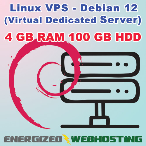 Debian OS Virtual Dedicated Server – 4GB RAM, 100GB Disk Space