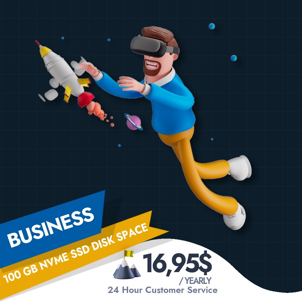 Reliable and affordable hosting 1 Year DirectAdmin 100 GB NVMe SSD FREE SSL