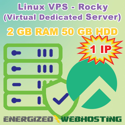 VPS Server RockyLinux USA Linux – 2GB RAM + 50GB Disk Space + 2 Cores