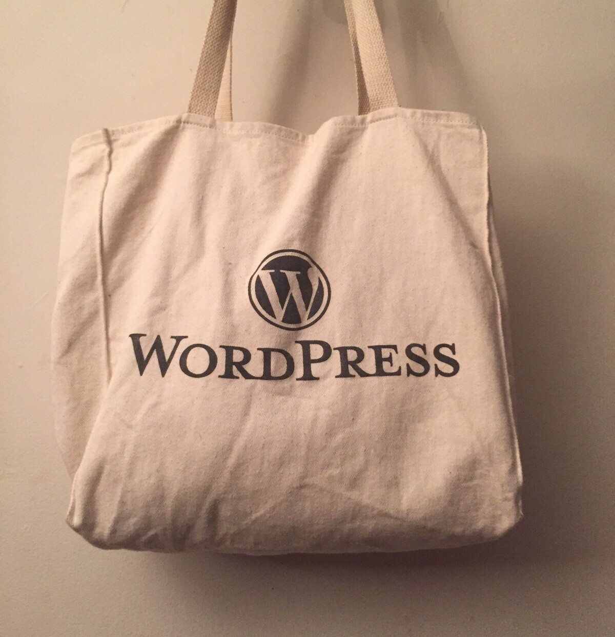 WordPress Sturdy Cotton Tote Shoulder Shopping Bag Website Hosting Tech Promo