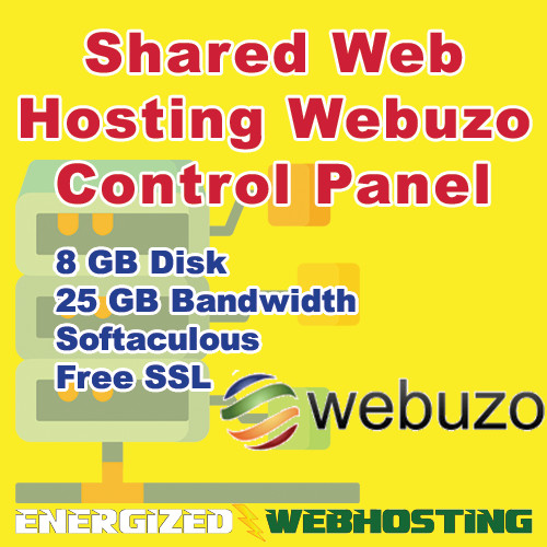 Advanced Web Hosting, Webuzo control panel, shared hosting, 8 GB Disk – YEARLY