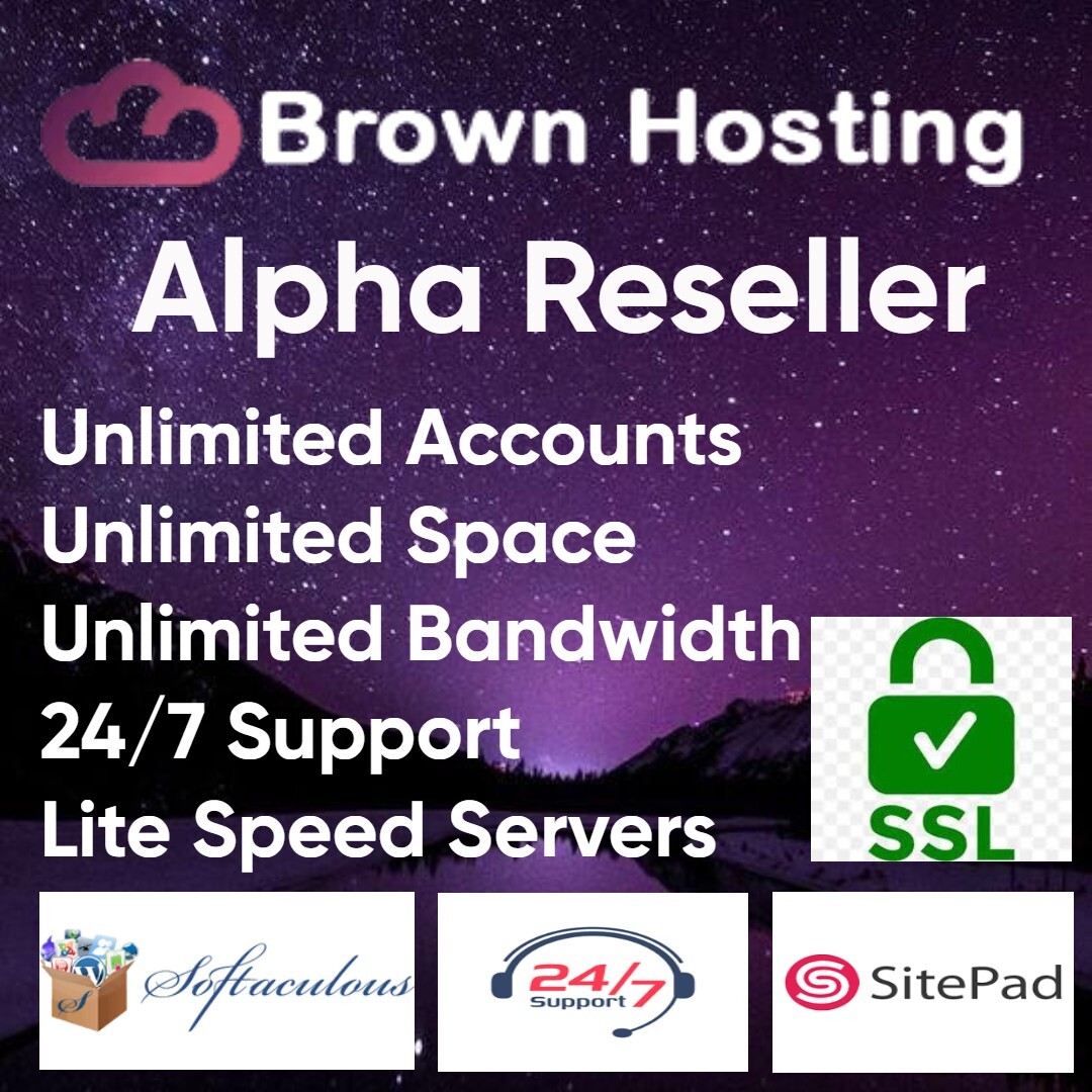 Rocket Fast Unlimited Alpha Reseller Web hosting Cpanel/whm + SSL + softaculous