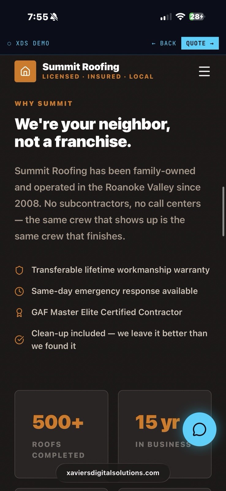 Custom One-Page Website Design Service w/ Professional Hosting $50/Year